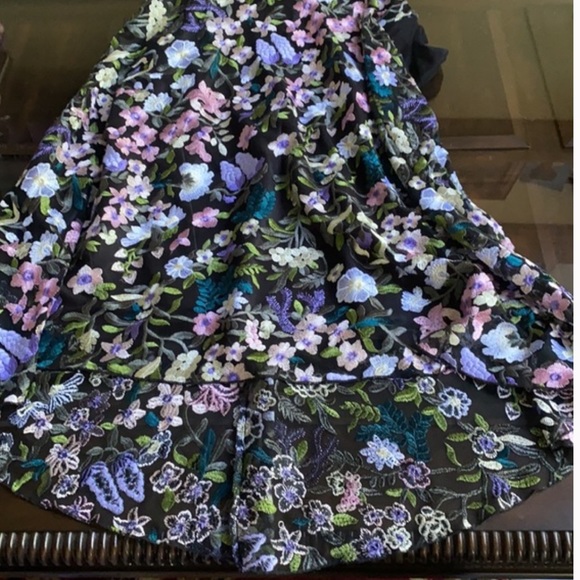 Alex Marie Floral Embroidered High Low Dress - Picture 3 of 16